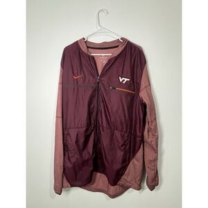 Virginia Tech Hokies Men's Nike Shield Fleece Lined Lightweight Jacket Size XL